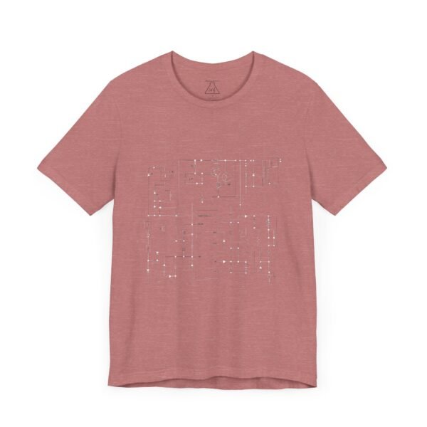 Minimalist Circuit Design Unisex Short Sleeve Tee - immagine 57