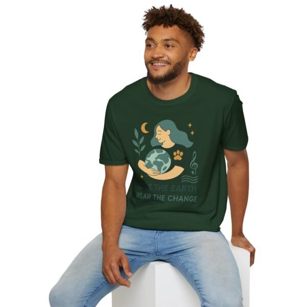 Eco-Friendly Unisex T-Shirt - "Love the Earth, Wear the Change" - immagine 88