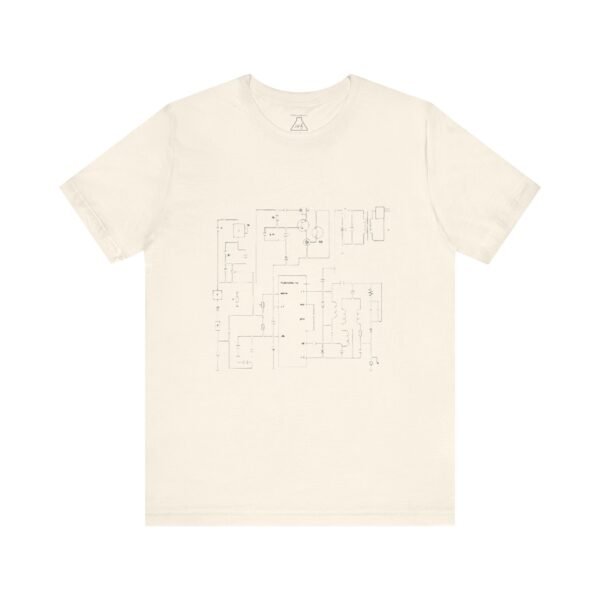 Minimalist Circuit Design Unisex Short Sleeve Tee - immagine 63