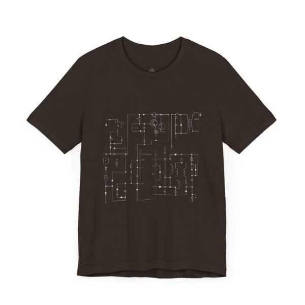 Minimalist Circuit Design Unisex Short Sleeve Tee - immagine 61