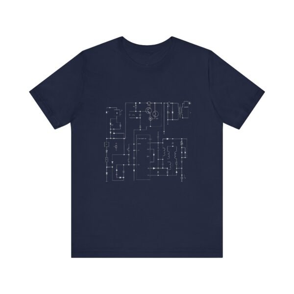 Minimalist Circuit Design Unisex Short Sleeve Tee - immagine 95