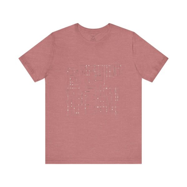 Minimalist Circuit Design Unisex Short Sleeve Tee - immagine 55