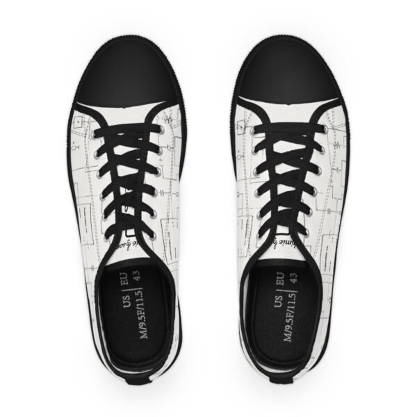 Sneaker basse stilose con design moderno con schema elettrico "Alchimiesonore" - immagine 6