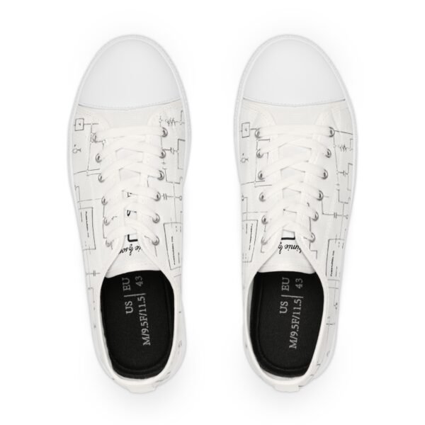 Sneaker basse stilose con design moderno con schema elettrico "Alchimiesonore" - immagine 2