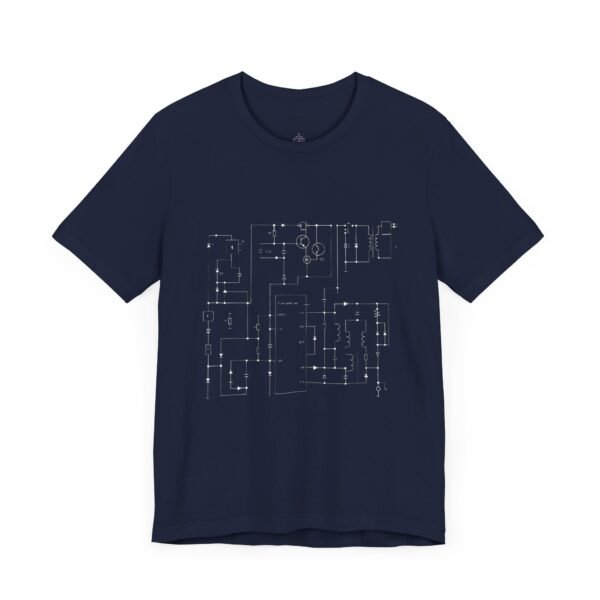 Minimalist Circuit Design Unisex Short Sleeve Tee - immagine 97