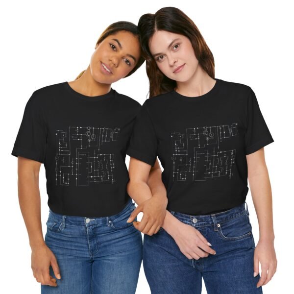 Minimalist Circuit Design Unisex Short Sleeve Tee