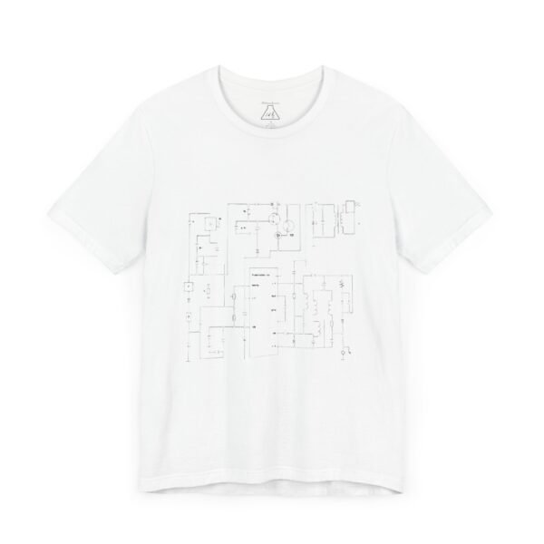 Minimalist Circuit Design Unisex Short Sleeve Tee - immagine 26