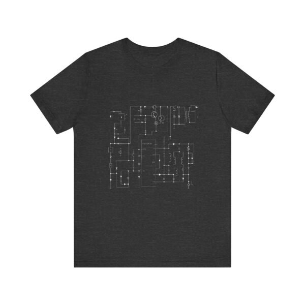 Minimalist Circuit Design Unisex Short Sleeve Tee - immagine 87