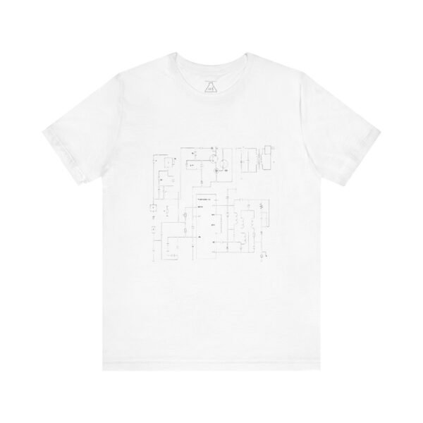 Minimalist Circuit Design Unisex Short Sleeve Tee - immagine 24