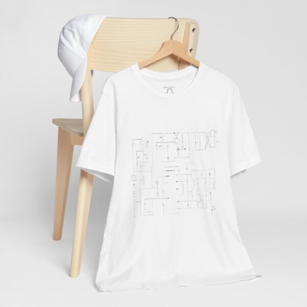 Minimalist Circuit Design Unisex Short Sleeve Tee - immagine 31