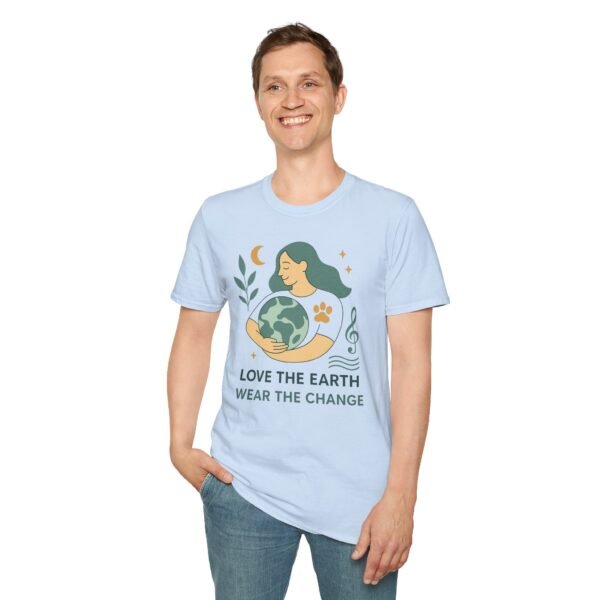 Eco-Friendly Unisex T-Shirt - "Love the Earth, Wear the Change" - immagine 106