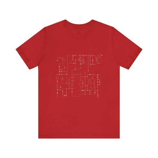 Minimalist Circuit Design Unisex Short Sleeve Tee - immagine 107