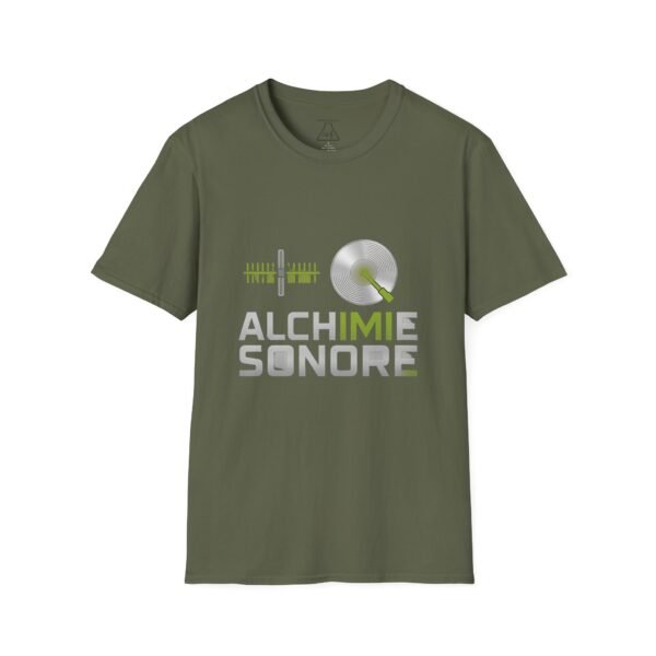 Eco-Friendly Unisex Softstyle T-Shirt - 'Alchimie Sonore' Music Vibe - immagine 2