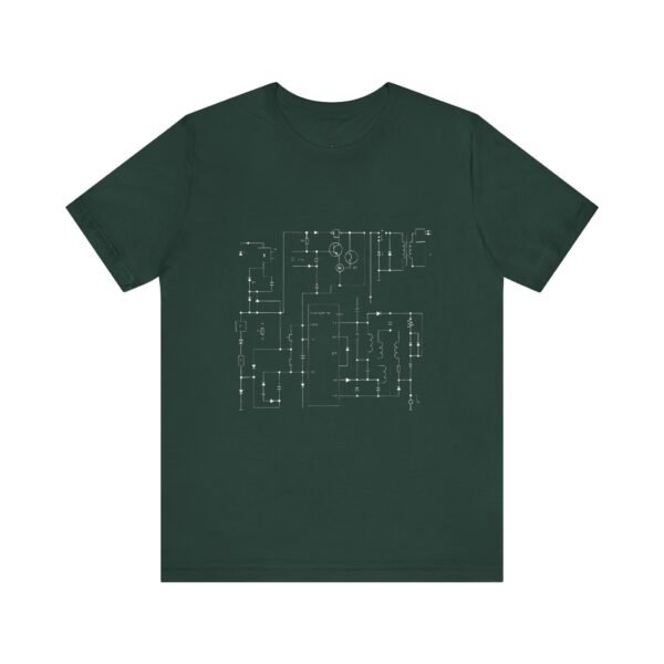Minimalist Circuit Design Unisex Short Sleeve Tee - immagine 75