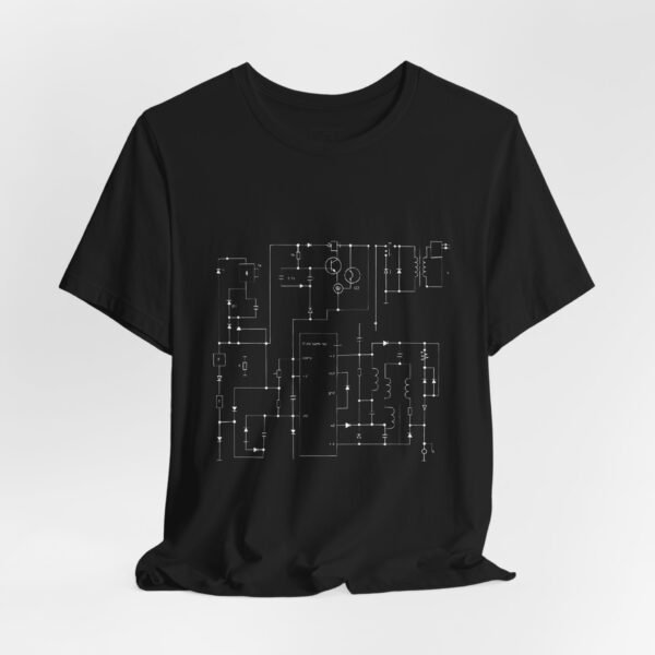 Minimalist Circuit Design Unisex Short Sleeve Tee - immagine 11