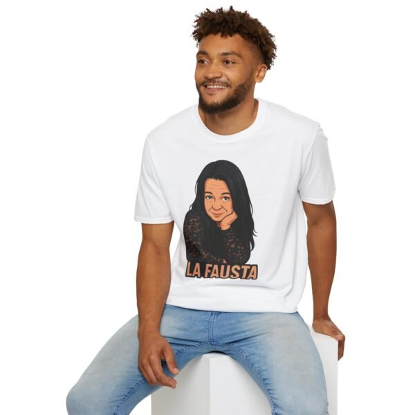 Funny Unisex Softstyle T-Shirt - 'La Fausta' Graphic Tee - immagine 11