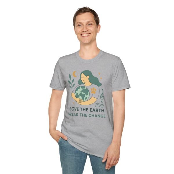 Eco-Friendly Unisex T-Shirt - "Love the Earth, Wear the Change" - immagine 47