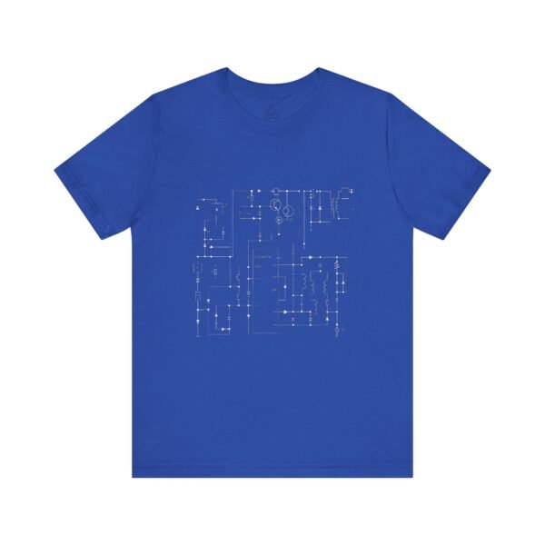 Minimalist Circuit Design Unisex Short Sleeve Tee - immagine 83