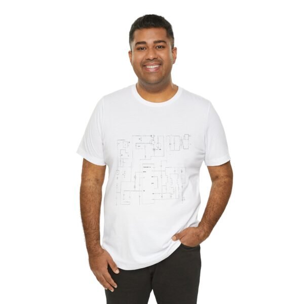 Minimalist Circuit Design Unisex Short Sleeve Tee - immagine 42