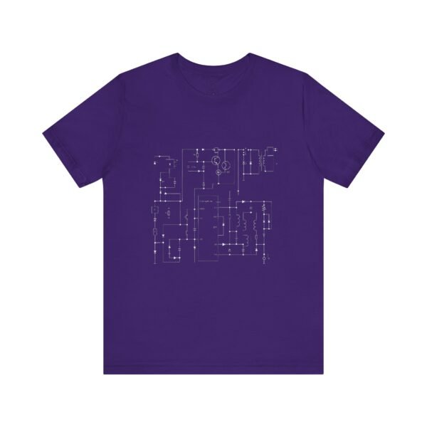 Minimalist Circuit Design Unisex Short Sleeve Tee - immagine 99