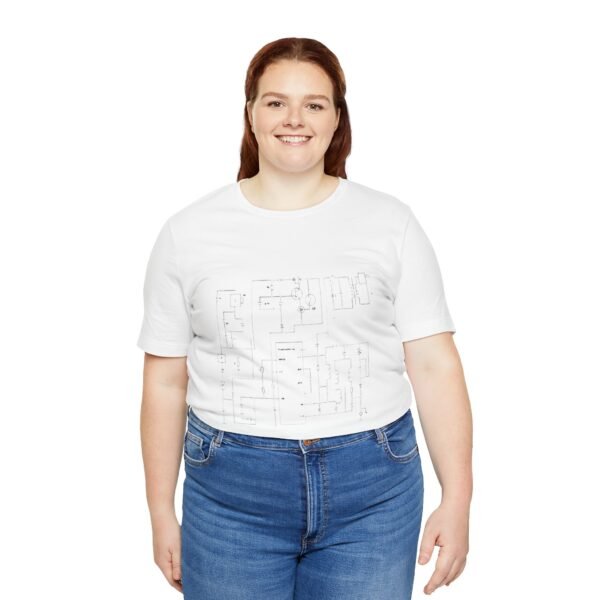 Minimalist Circuit Design Unisex Short Sleeve Tee - immagine 37