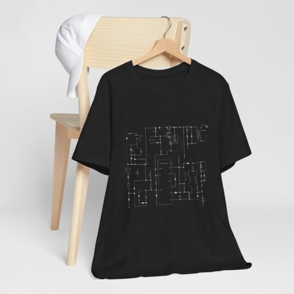 Minimalist Circuit Design Unisex Short Sleeve Tee - immagine 9