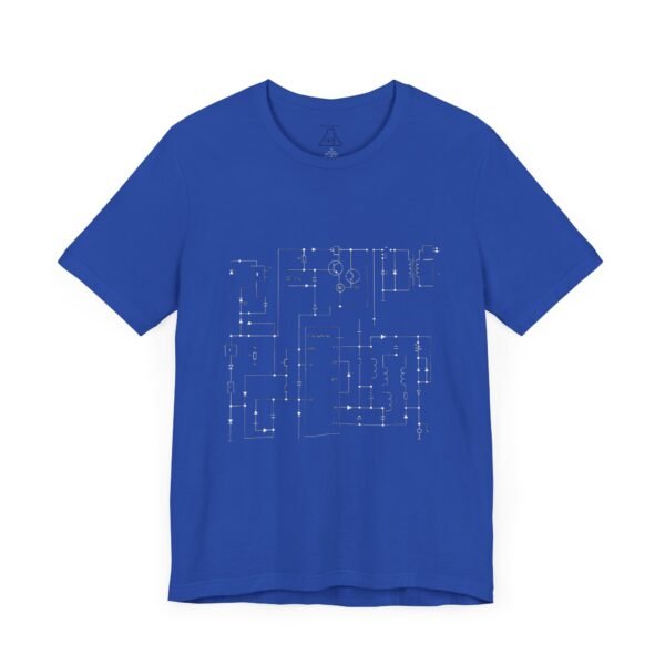 Minimalist Circuit Design Unisex Short Sleeve Tee - immagine 85