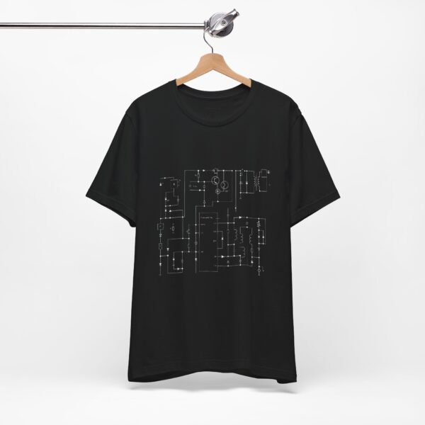 Minimalist Circuit Design Unisex Short Sleeve Tee - immagine 10