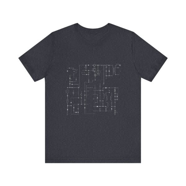 Minimalist Circuit Design Unisex Short Sleeve Tee - immagine 91