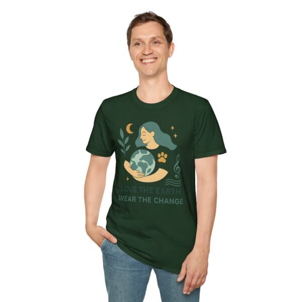 Eco-Friendly Unisex T-Shirt - "Love the Earth, Wear the Change" - immagine 86