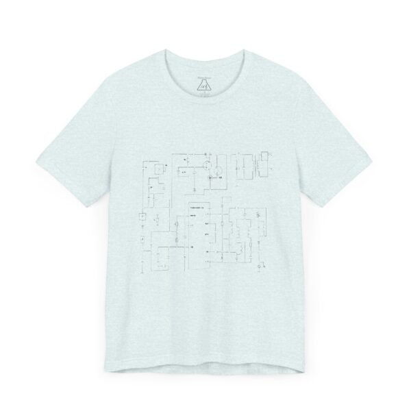 Minimalist Circuit Design Unisex Short Sleeve Tee - immagine 81