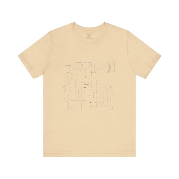 Minimalist Circuit Design Unisex Short Sleeve Tee - immagine 67