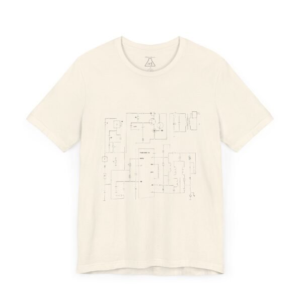 Minimalist Circuit Design Unisex Short Sleeve Tee - immagine 65