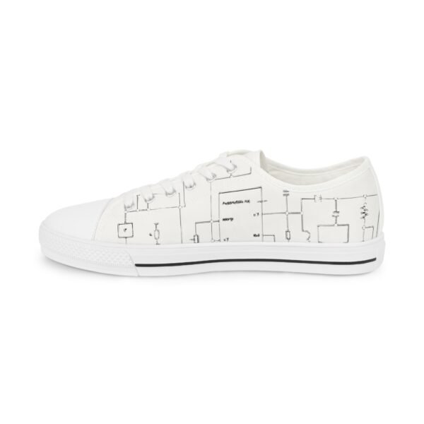 Sneaker basse stilose con design moderno con schema elettrico "Alchimiesonore" - immagine 4