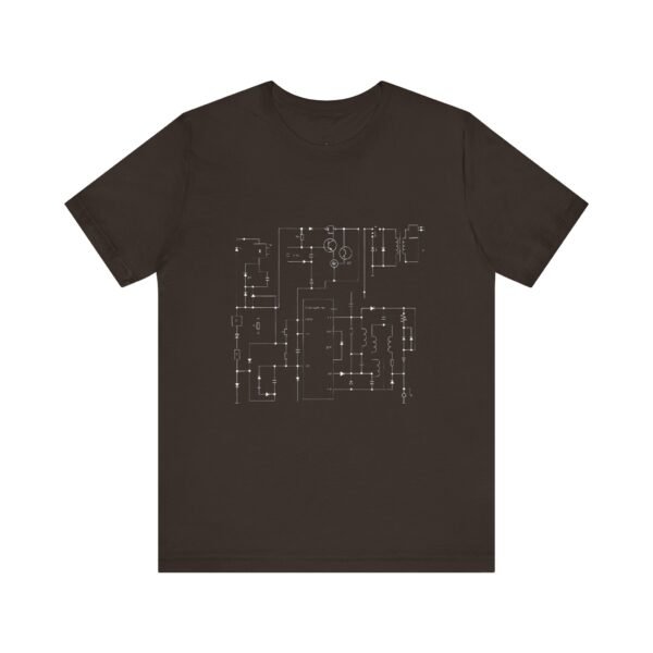 Minimalist Circuit Design Unisex Short Sleeve Tee - immagine 59