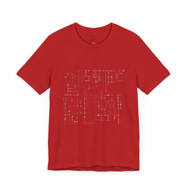 Minimalist Circuit Design Unisex Short Sleeve Tee - immagine 109