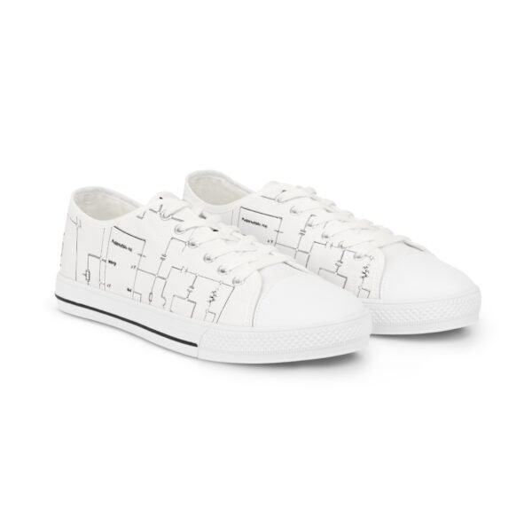 Sneaker basse stilose con design moderno con schema elettrico "Alchimiesonore"