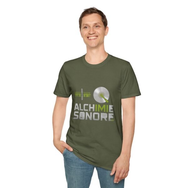Eco-Friendly Unisex Softstyle T-Shirt - 'Alchimie Sonore' Music Vibe - immagine 9