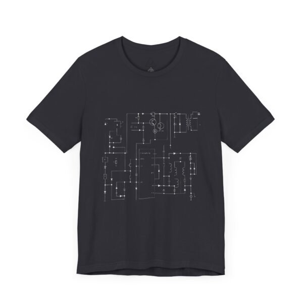 Minimalist Circuit Design Unisex Short Sleeve Tee - immagine 73