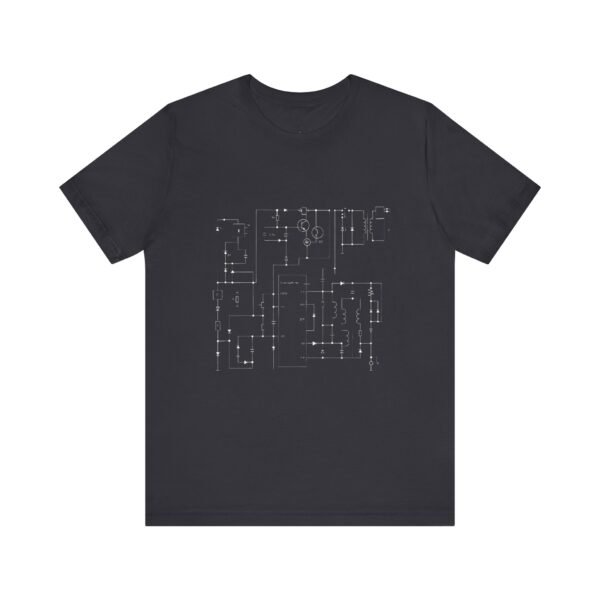 Minimalist Circuit Design Unisex Short Sleeve Tee - immagine 71