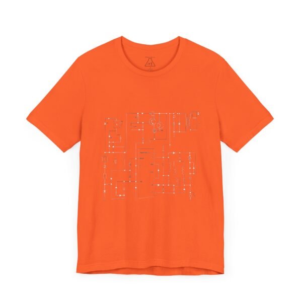 Minimalist Circuit Design Unisex Short Sleeve Tee - immagine 53