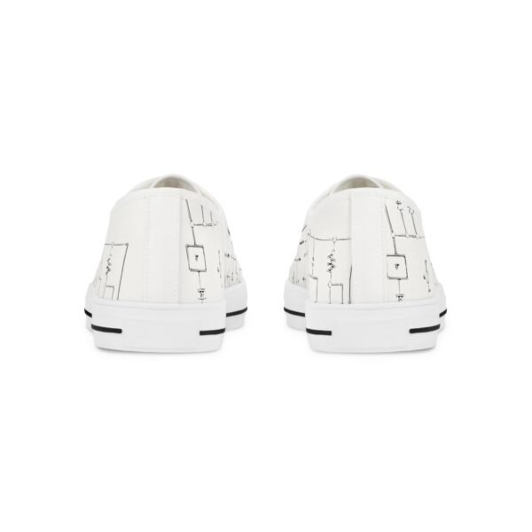 Sneaker basse stilose con design moderno con schema elettrico "Alchimiesonore" - immagine 3