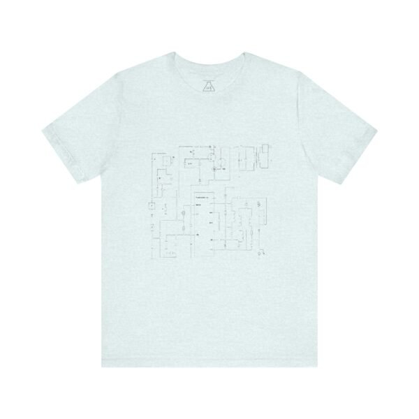 Minimalist Circuit Design Unisex Short Sleeve Tee - immagine 79